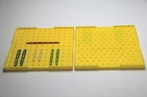 Geobrett doppelseitig, 230 x 230 mm, Farbe gelb