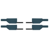 Sicherheits - Experimentierkabel, 2,5mm², 75 cm, Paar, schwarz