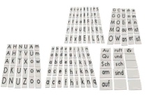 160 magnetische  Elemente für Legekasten Deutsch