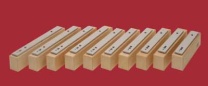 Satz 10 Alt Klangbausteine, c1-c2, fis1 + bb1, Klangplatten aus Aluminium