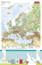 Handkarte (im 10er Set) Europa, physisch/politisch