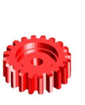 Stirnrad, Zahnrad ohne Bund, Modul 1, 20 Zähne Stirnrad, Zahnrad ohne Bund, Modul 1, 20 Zähne