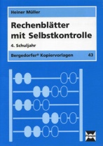 Rechenblätter mit Selbstkontrolle, 4. Klasse