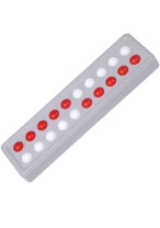 Abaco 20 Modell A, rot/weiß, 5/5 Kugeln versetzt