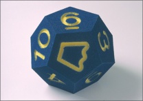 Riesen-Schulwürfel, Farbe blau