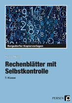 Rechenblätter mit Selbstkontrolle, 7. Klasse