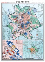 Wandkarte Das Alte Rom,100x140 cm Wandkarte Das Alte Rom,100x140 cm