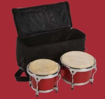 Bongo Professional ca.18 cm + 21 cm, rot lackiert Bongo Professional ca.18 cm + 21 cm, rot lackiert