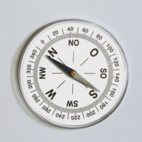 Kompass zur Demonstration