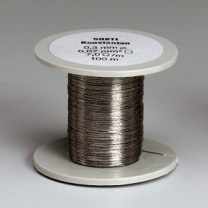 Konstantandraht, Durchmesser 0,3 mm, 100m blank auf Spule
