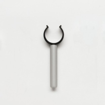 Halteclips an Stab 60 mm, Clip-Durchmesser 25 mm
