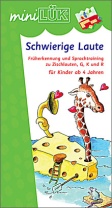 mini-Lük Heft Schwierige Laute
