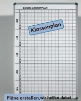 Stundenplantafel für 20 Klassen mit 12 Stunden, weiß