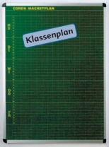 Stundenplantafel für 35 Klassen mit 8 Stunden, grün