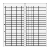 Stundenplantafel für 20 Klassen mit 10 Stunden, weiß, als 2teiliges Set Stundenplantafel für 20 Klassen mit 10 Stunden, weiß, als 2teiliges Set