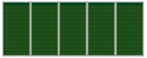 Stundenplantafel für 50 Klassen mit 10 Stunden, grün, als 5teiliges Set