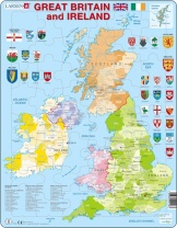 Puzzle - Great Britain and Ireland, englisch, Format 36,5x28,5 cm