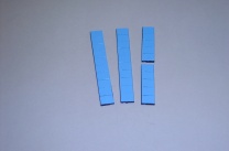 Satz Kippmagnete für Zusatzpläne, mittelblau