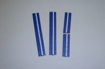 Satz Kippmagnete für Zusatzpläne, dunkelblau mit Streifen