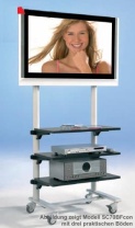 Fahrbares Gestell ScreenCart - für Flachbildschirme Fahrbares Gestell ScreenCart - für Flachbildschirme