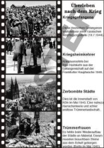 Einzeltransparent Überleben nach dem Krieg