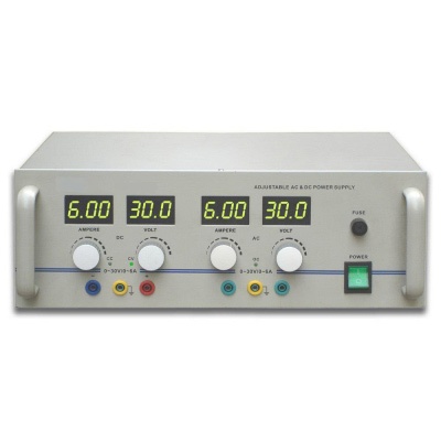 Lehrmittel AC/DC-Netzgerät 0 - 30 V, 6A (230V, 50/60 Hz) 1003593_3B