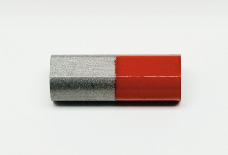 Stabmagnet, D=23 mm, Nordpol rot