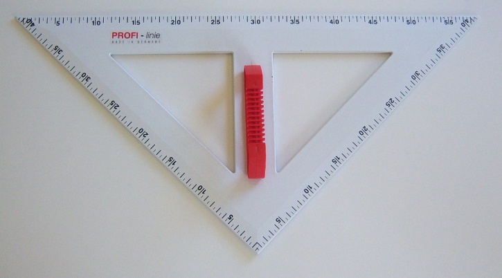 PROFI-linie - Rechter Winkel 45°, 60 cm, Zeichendreieck