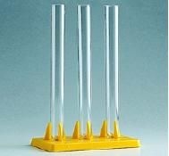 Reagenzglasständer, Kunststoff für 3 Gläser