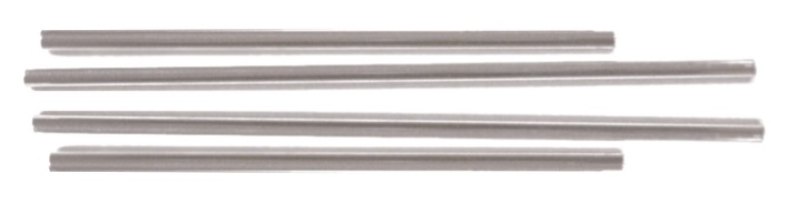 Rundstäbe aus Metall, 4 mm Ø, 120 mm lang,10er Pack