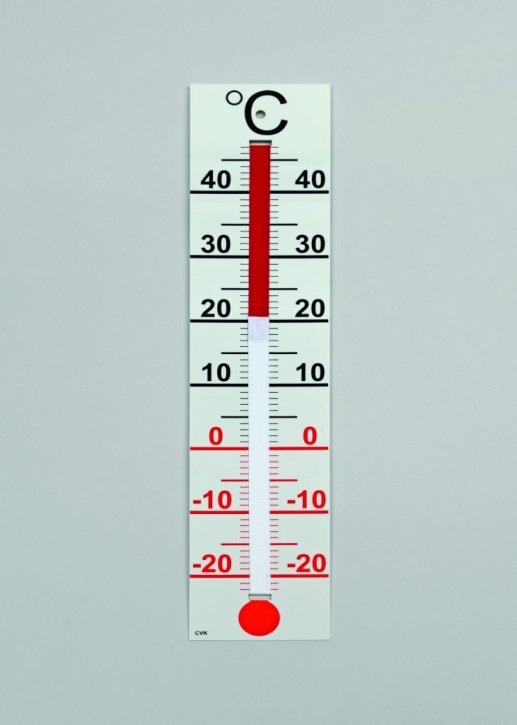 Thermometer-Modell, mit Klettstreifen