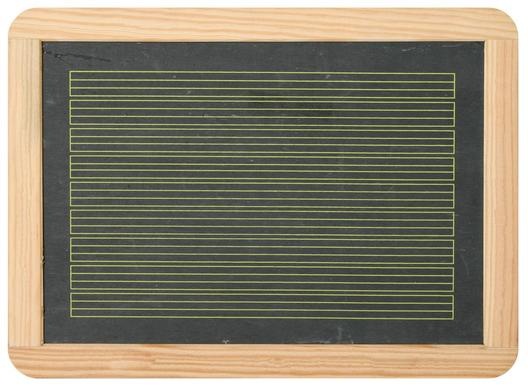 Schiefertafel 29,5 x 21,8 cm mit Zeilen