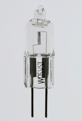 Niederdruck-Halogenlampe, GY4/12V/20W, senkrechte Wendel
