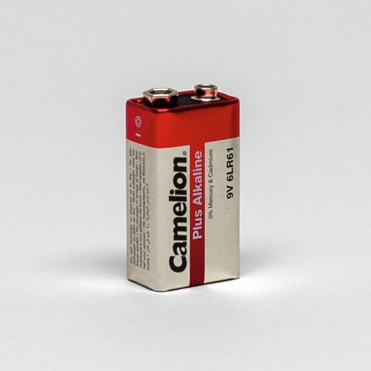 Batterie, einweg, Blockzelle Alkali, 9 V