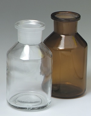 Steilbrustflaschen, Weithals, Klarglas, Inhalt: 50 ml, NS 24,