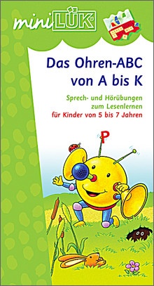 mini-Lük Heft Das Ohren-ABC von A bis K