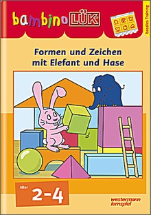 bambinoLük-Heft Formen und Zeichen mit Elefant und Hase
