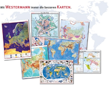 Wandkarte Thüringen, physisch/politisch, 147x171 cm