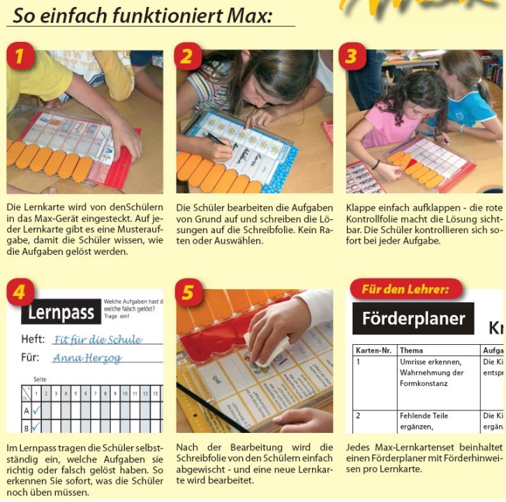 Max Lernkarten,  Logik und Konzentration 1