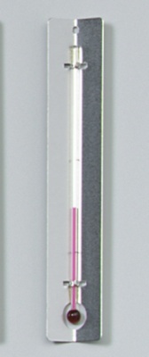 Thermometer mit Metallwinkel ohne Graduierung