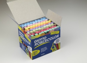 Robercolor-Kreide, in 10-Farben, 100 Stück im Karton, Ø 10 mm