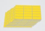 Selbstklebe-Etiketten, gelb 50/20mm