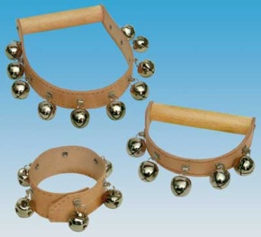 Schellenarmband, 6 Glocken, Länge ca 27cm