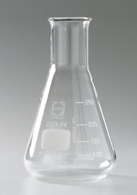 Erlenmeyerkolben, Borosilikatglas 3.3, WH, 250 ml