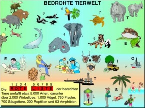 Transparentsatz Bedrohte Tierwelt